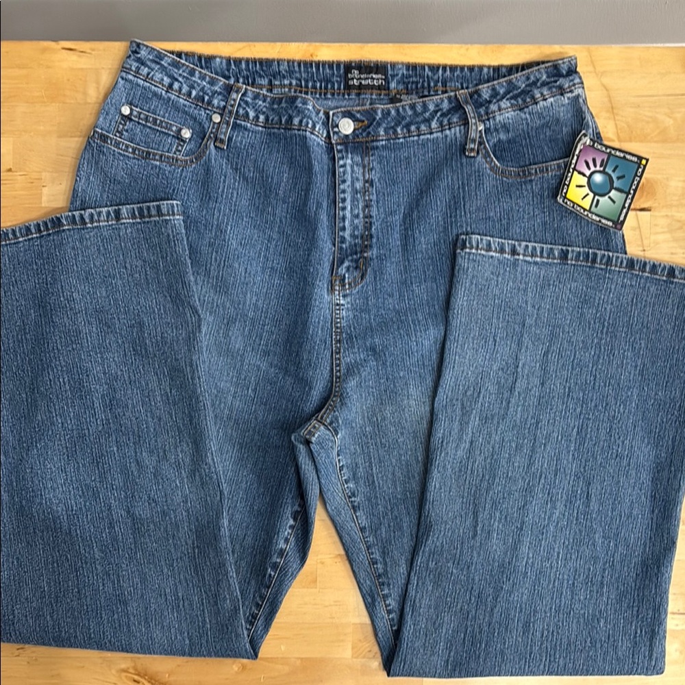 NWT NO BOUNDARIES WIDE-LEG JEANS STRETCH JUNIOR LADIES 23